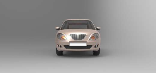 蓝旗亚Lancia Ypsilon轿车外壳模型3D图纸 Solidworks设计缩略图